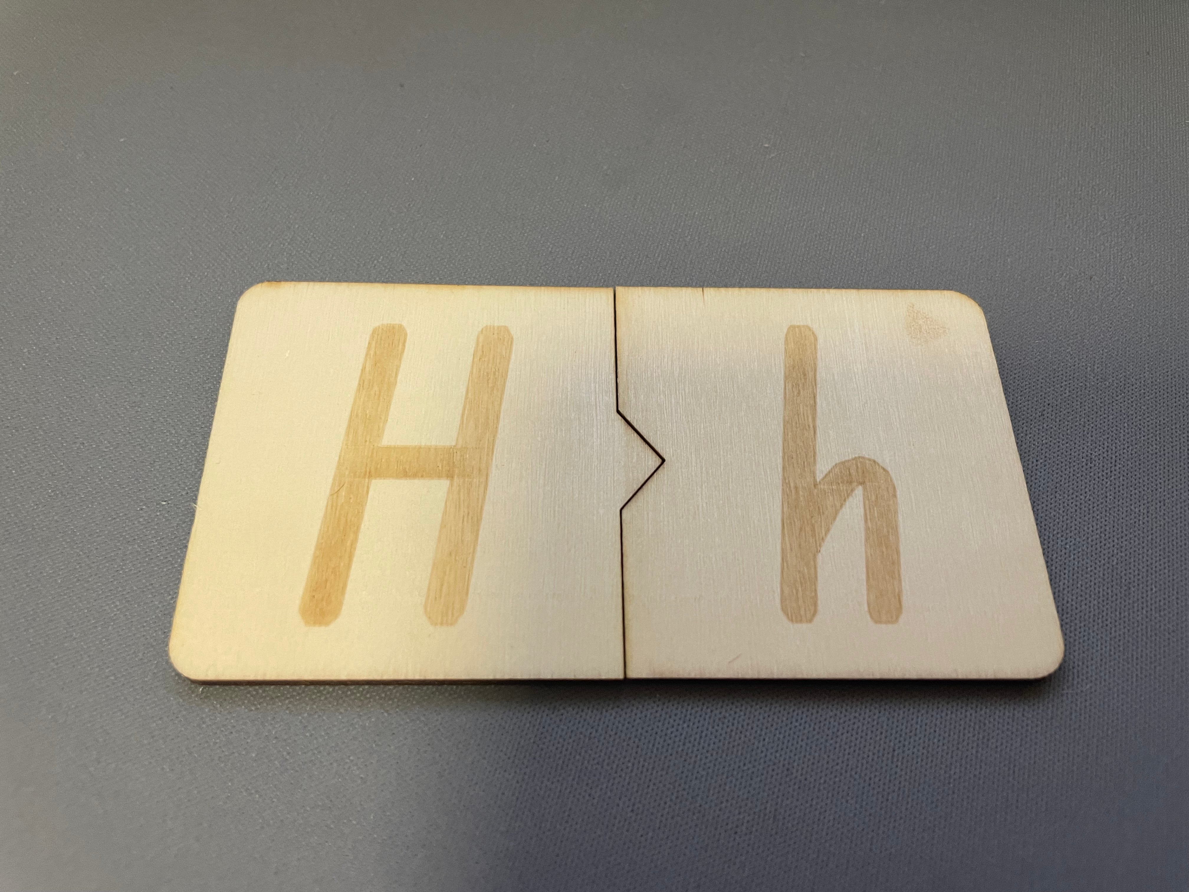 Wooden Letter Tiles - NSW Foundation Font - Puzzle