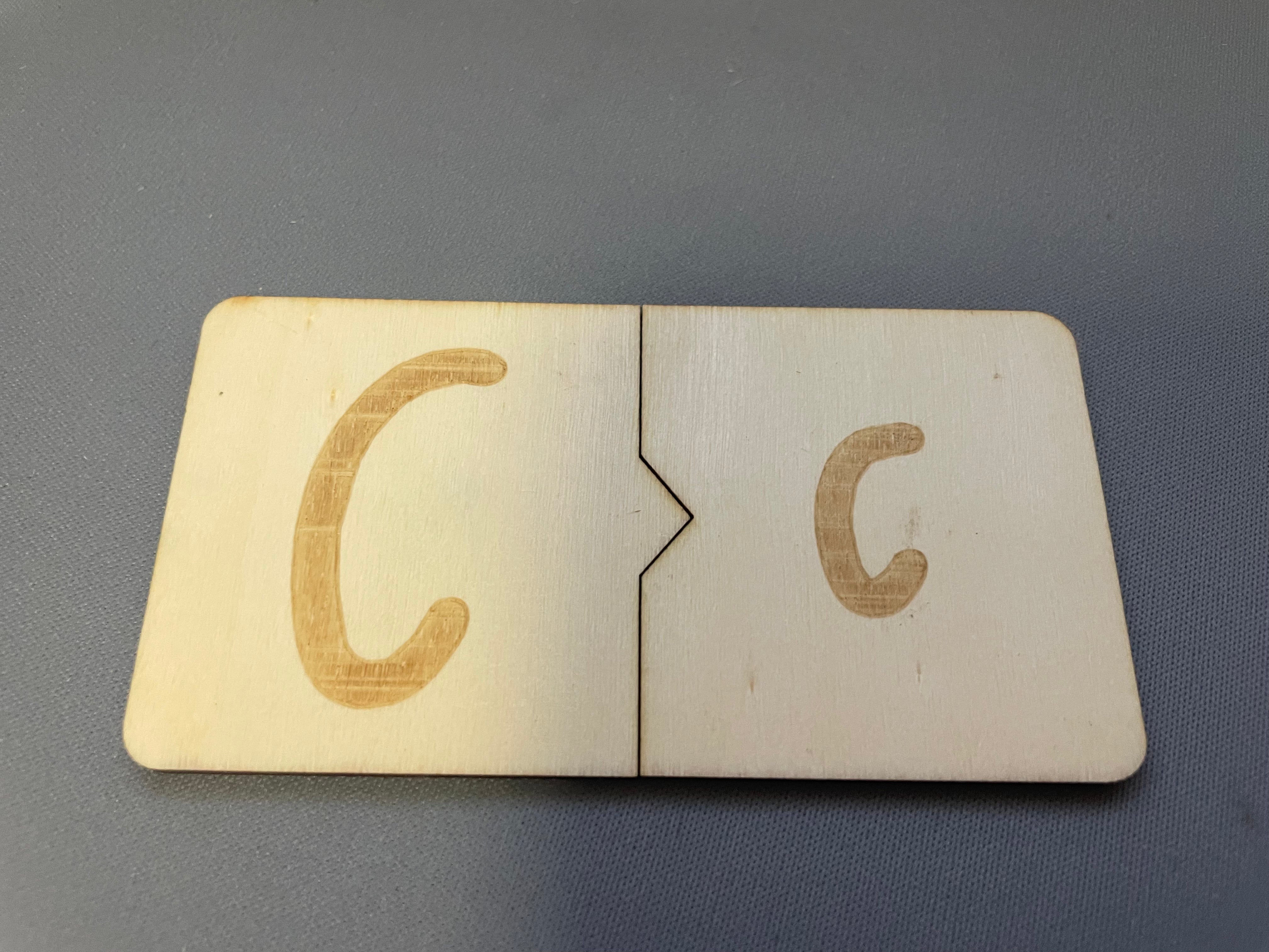 Wooden Letter Tiles - NSW Foundation Font - Puzzle