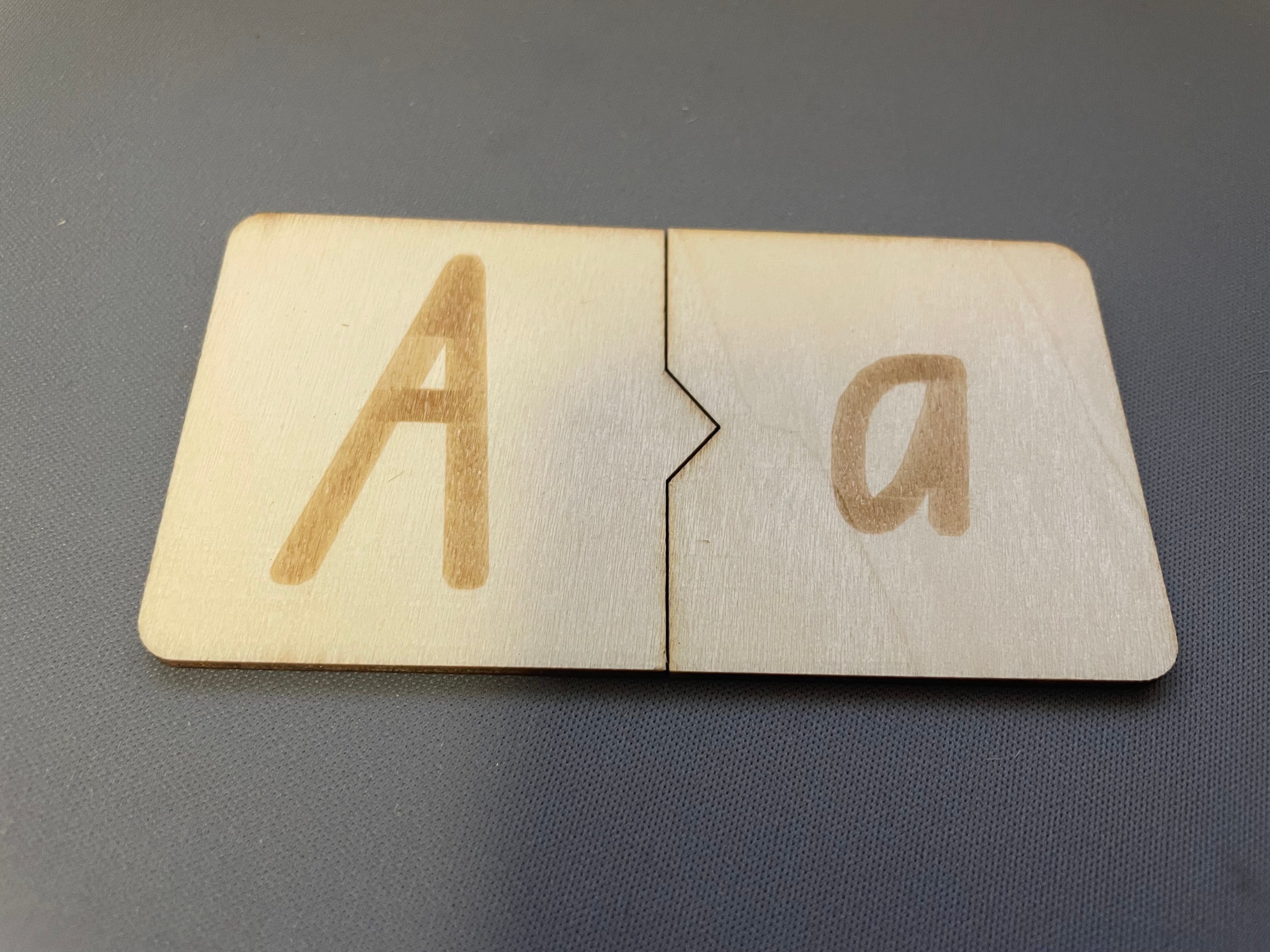 Wooden Letter Tiles - NSW Foundation Font - Puzzle
