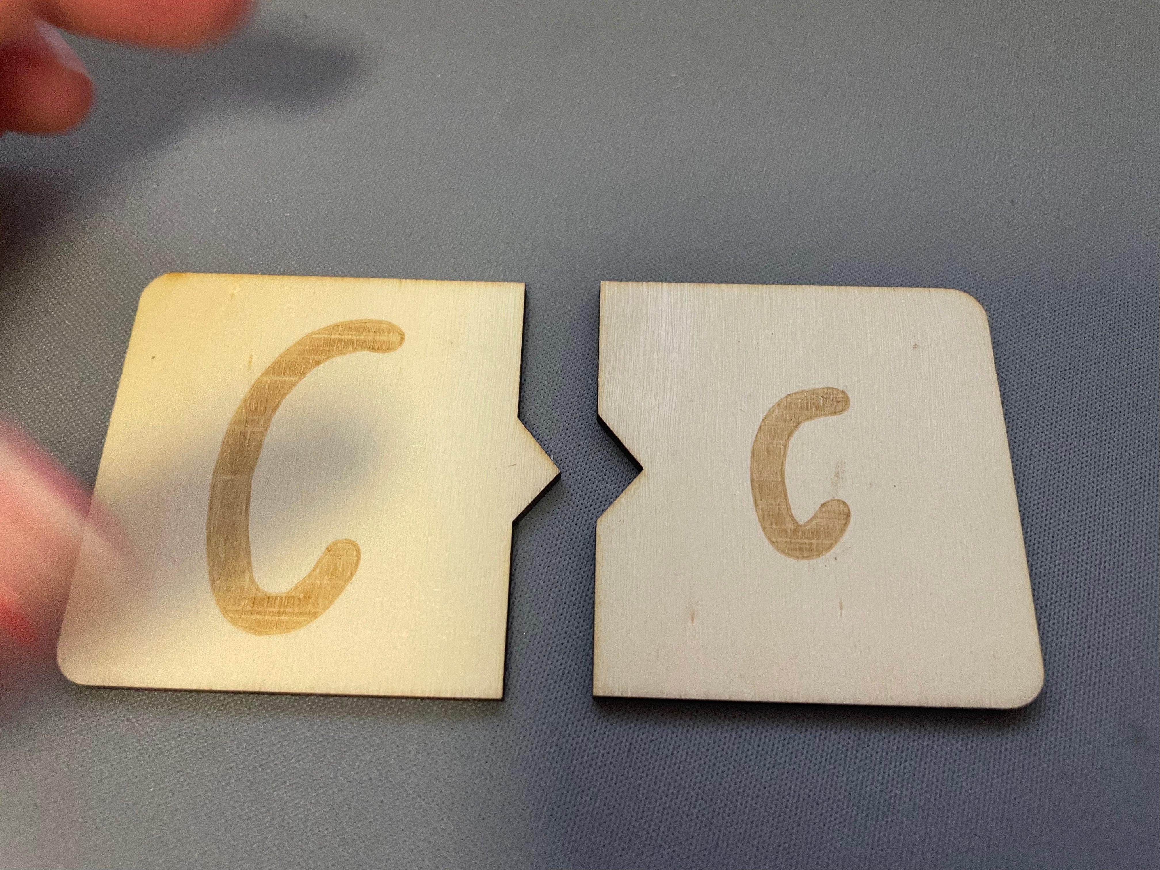 Wooden Letter Tiles - NSW Foundation Font - Puzzle