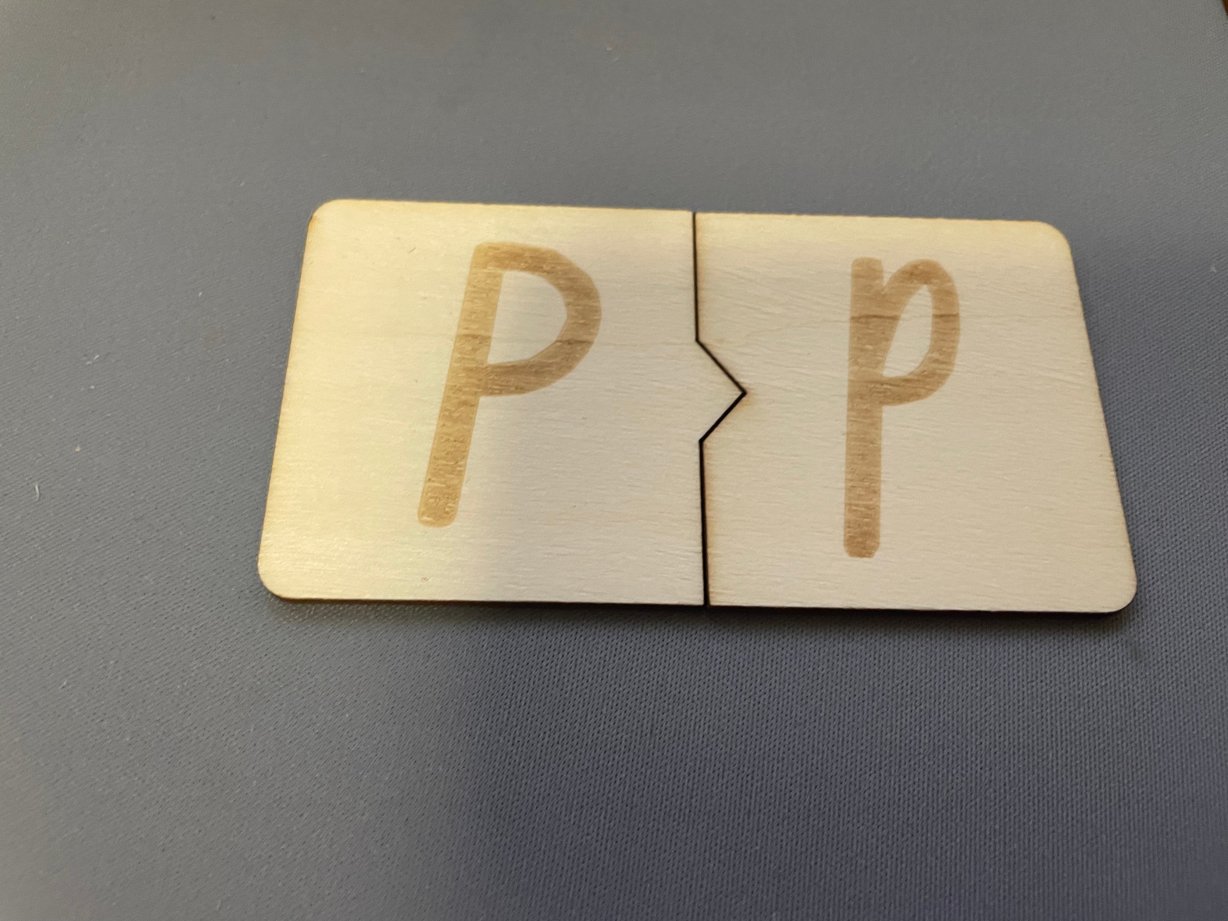 Wooden Letter Tiles - NSW Foundation Font - Puzzle