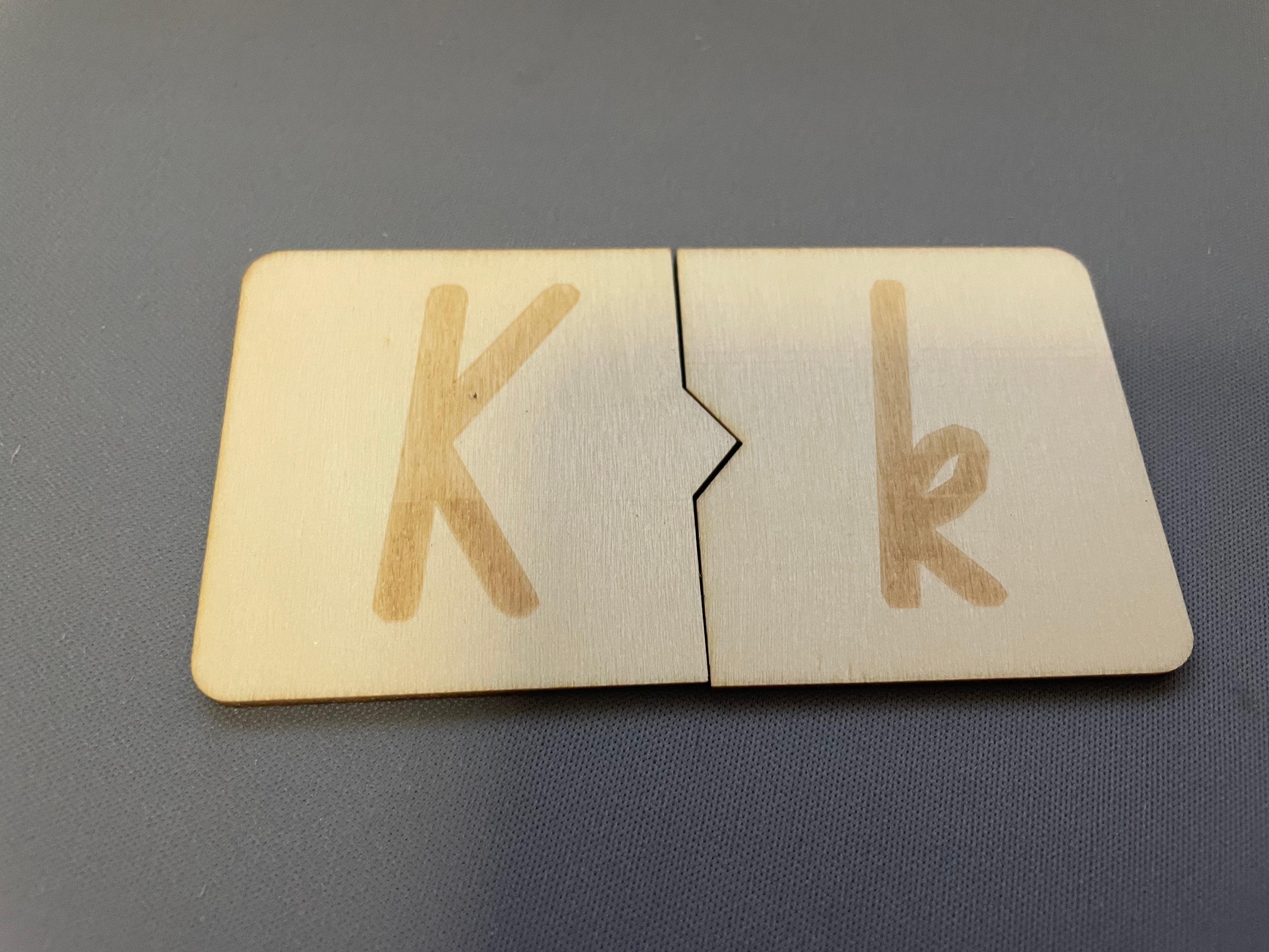 Wooden Letter Tiles - NSW Foundation Font - Puzzle