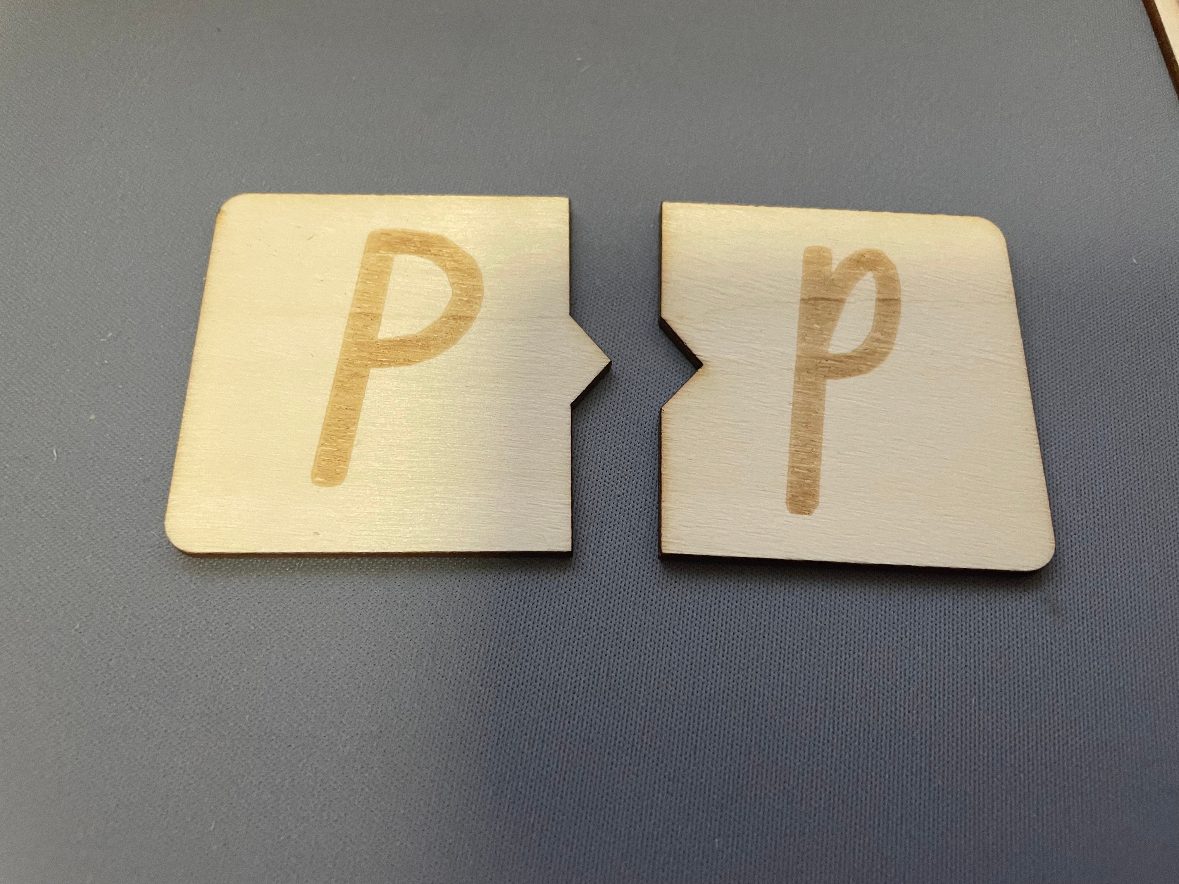 Wooden Letter Tiles - NSW Foundation Font - Puzzle