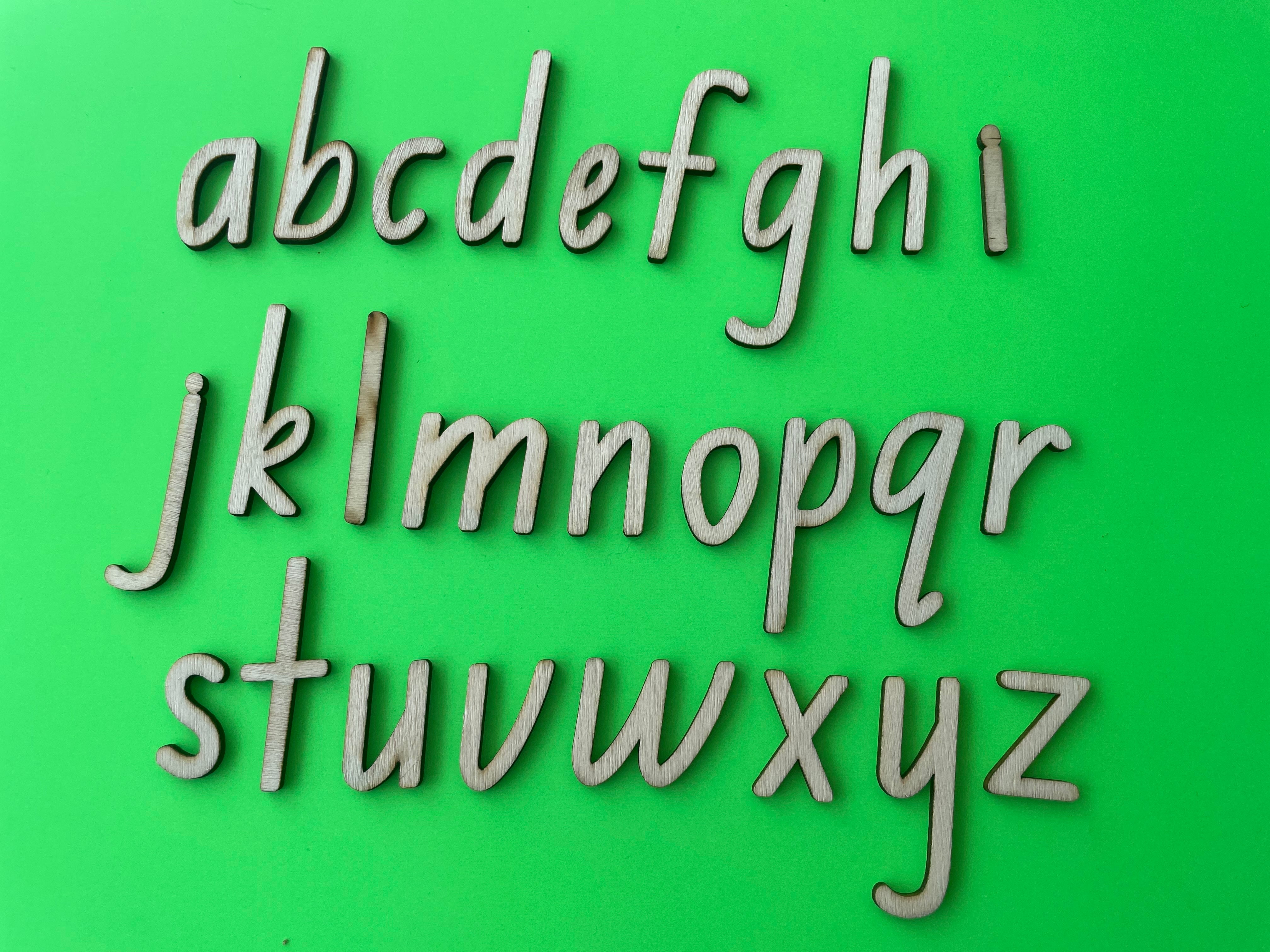Wooden letters - NSW Foundation Font