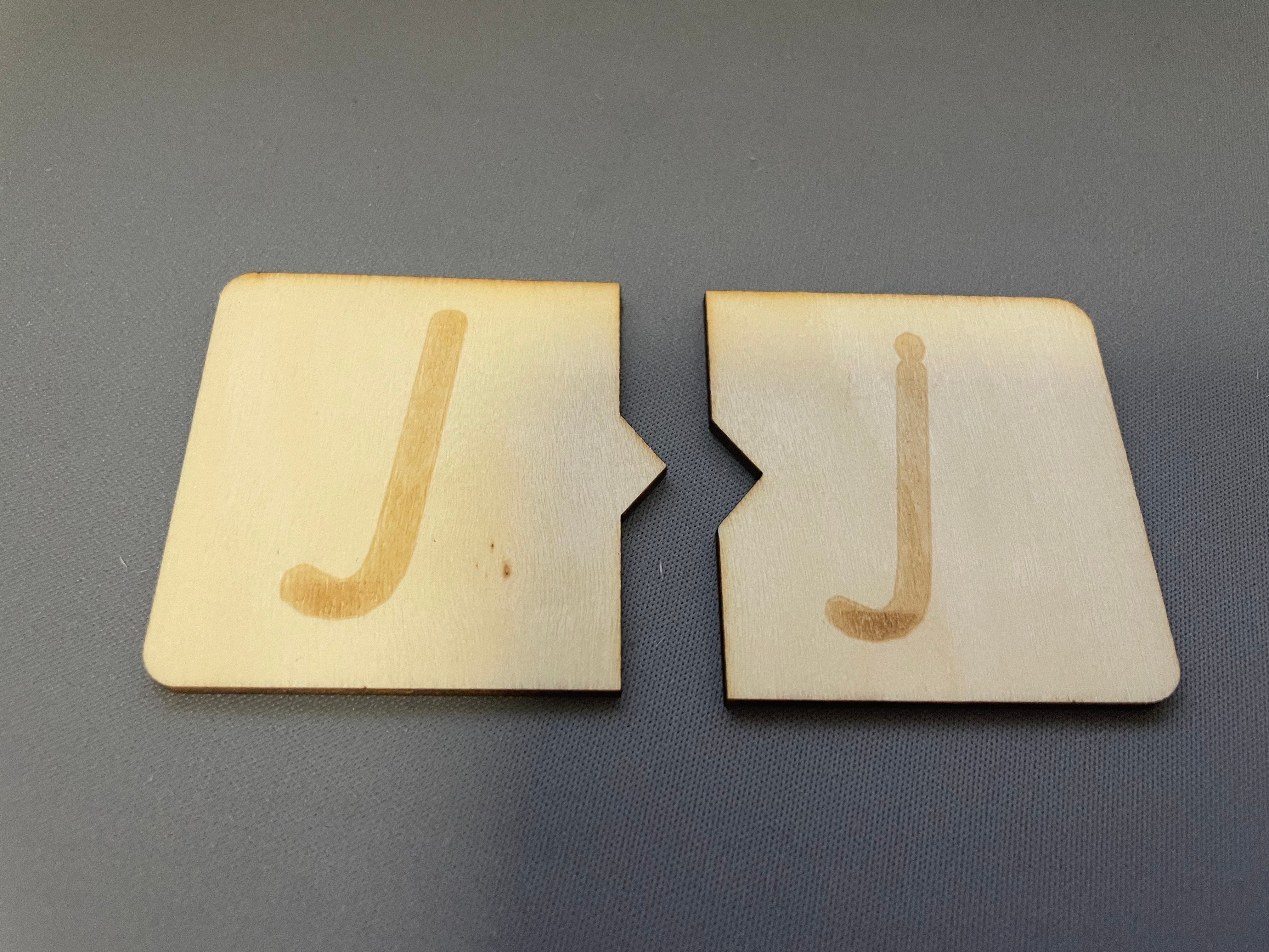 Wooden Letter Tiles - NSW Foundation Font - Puzzle