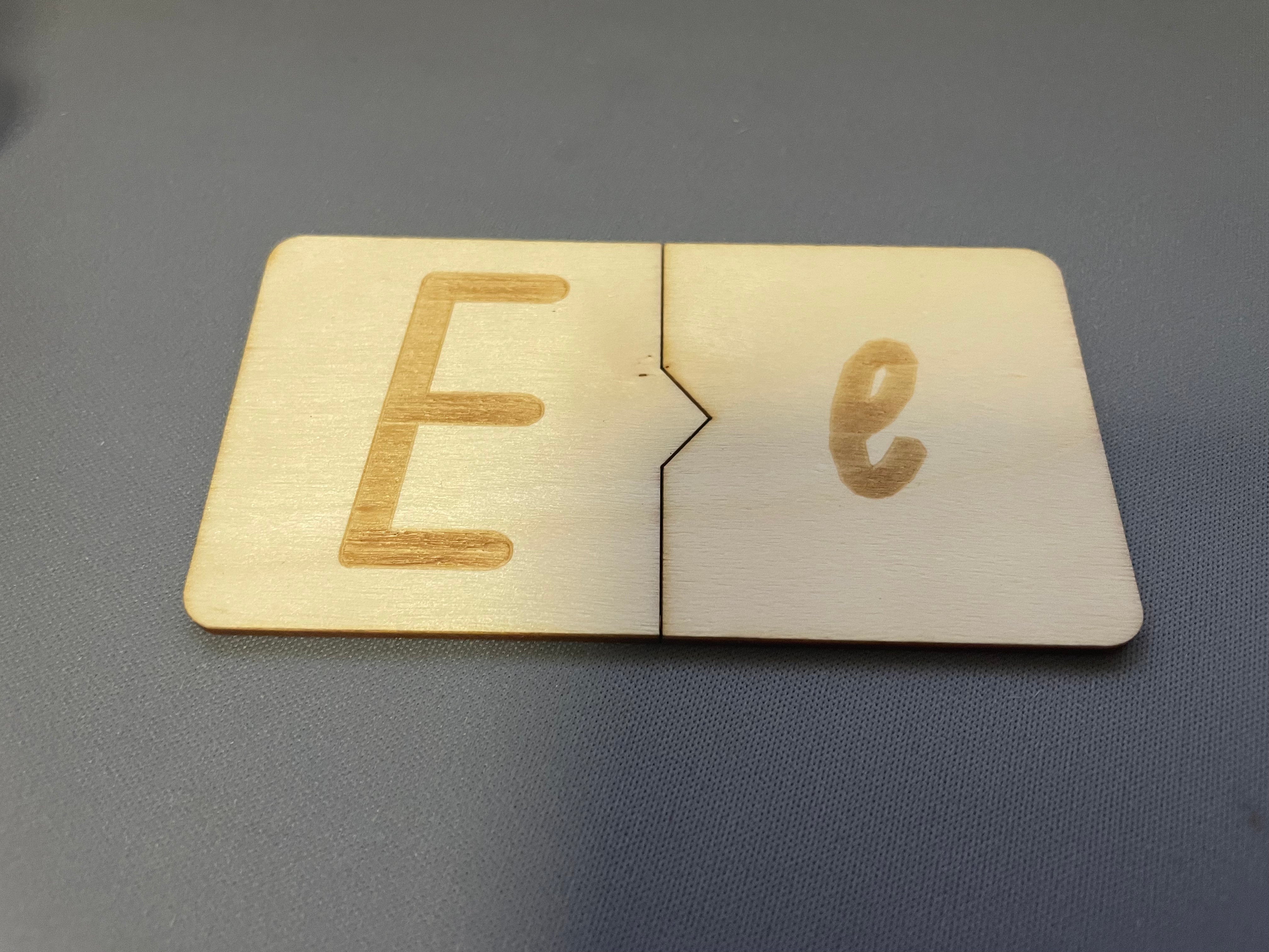 Wooden Letter Tiles - NSW Foundation Font - Puzzle