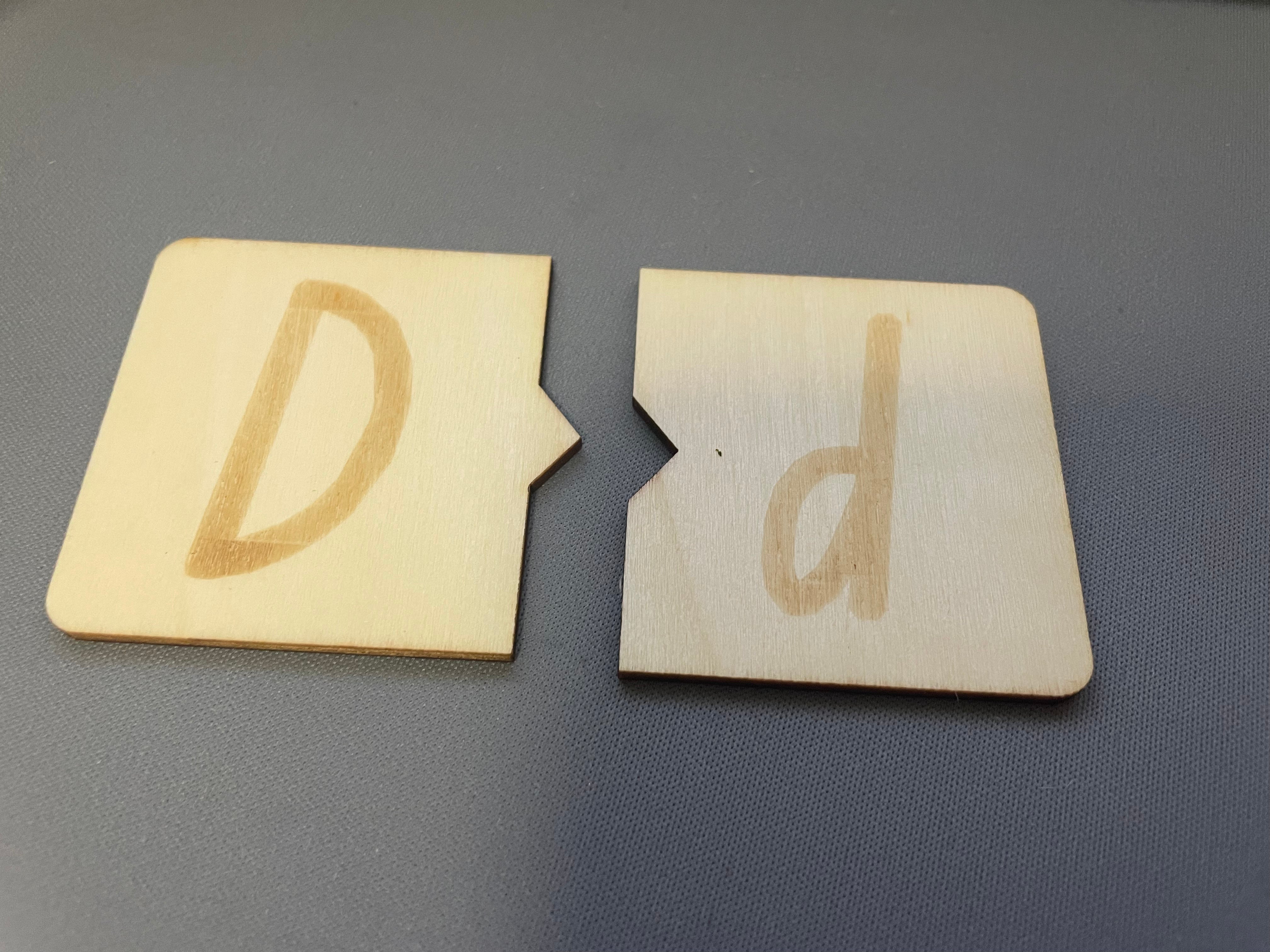 Wooden Letter Tiles - NSW Foundation Font - Puzzle