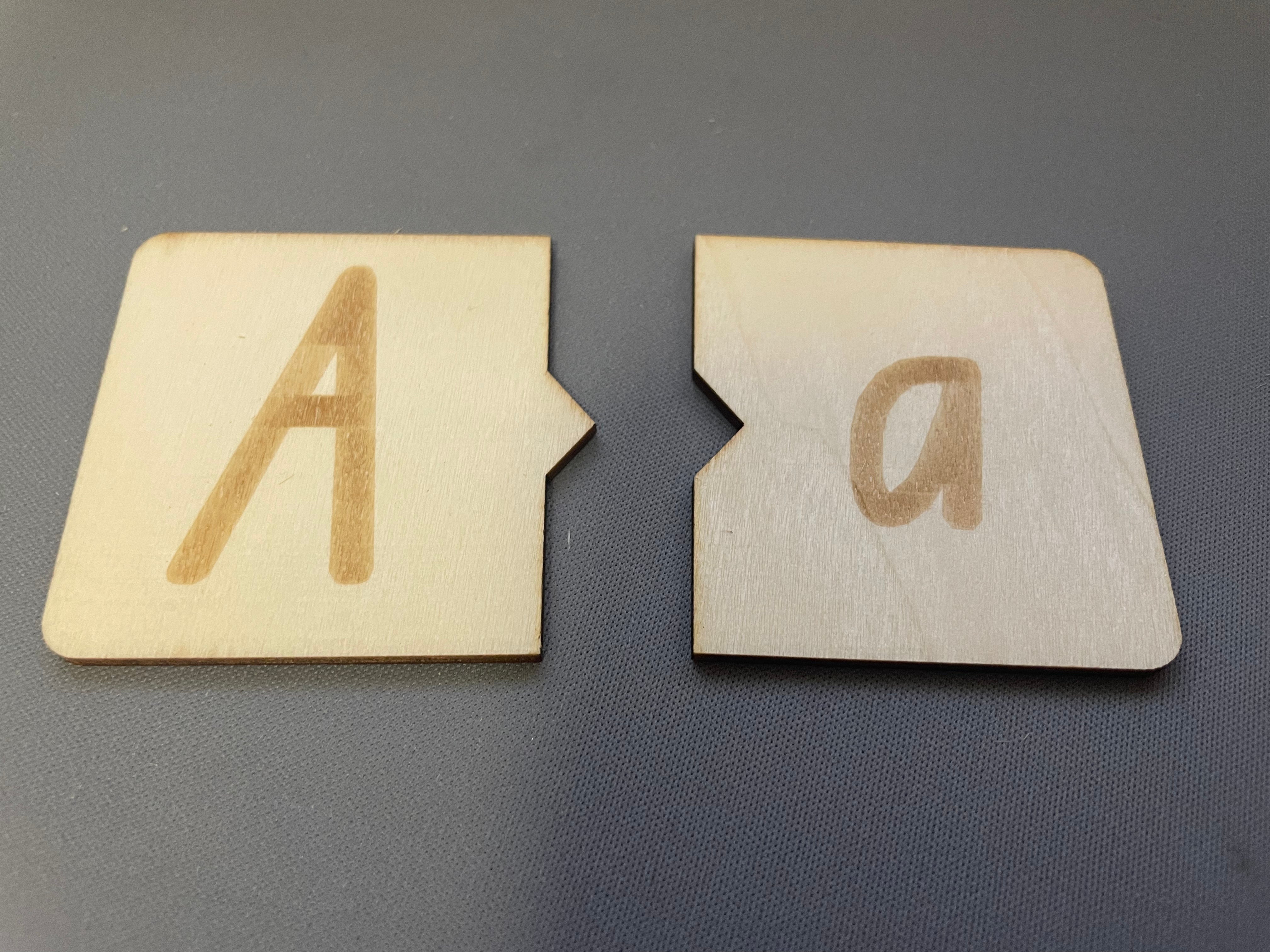 Wooden Letter Tiles - NSW Foundation Font - Puzzle