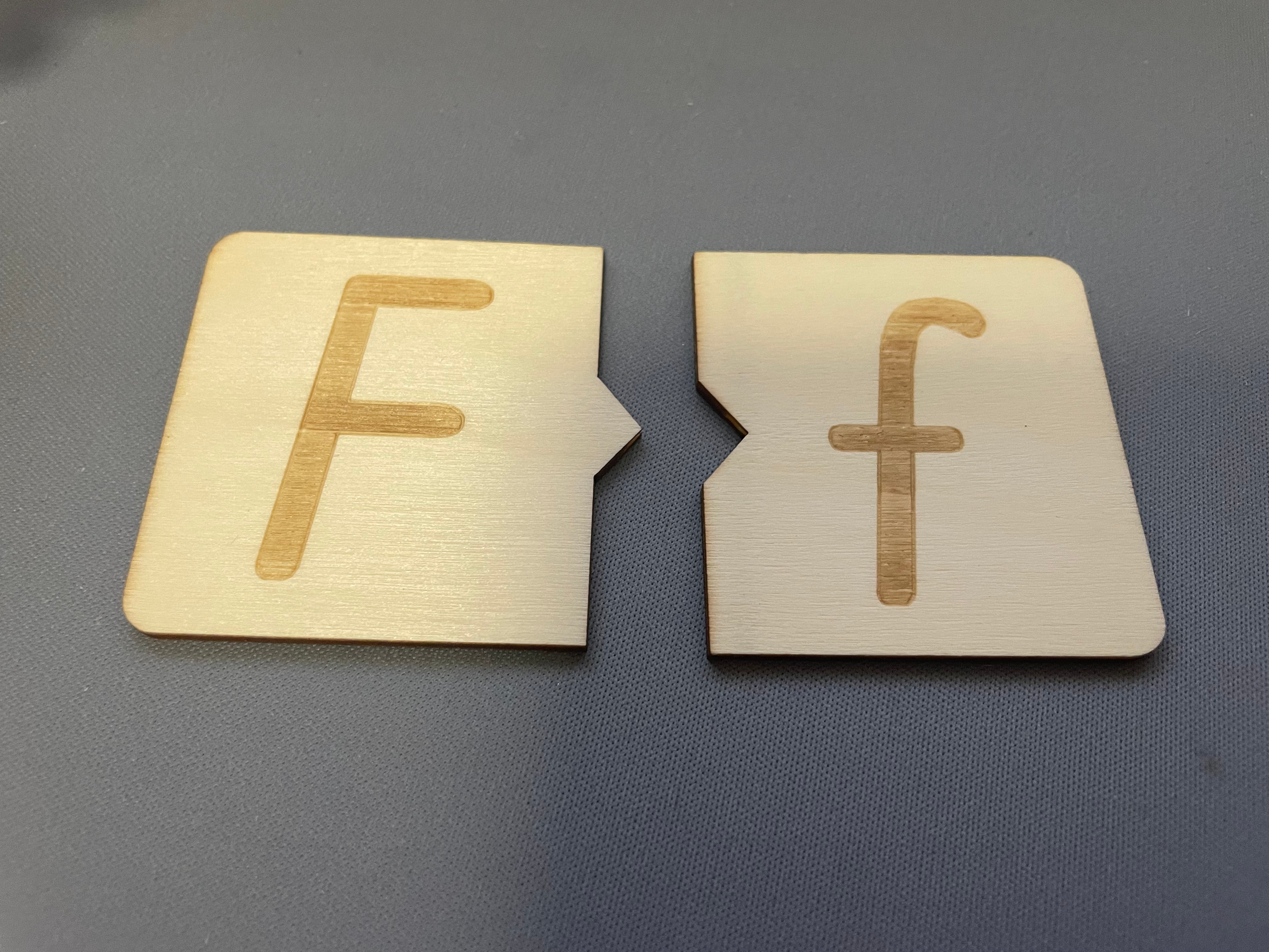 Wooden Letter Tiles - NSW Foundation Font - Puzzle