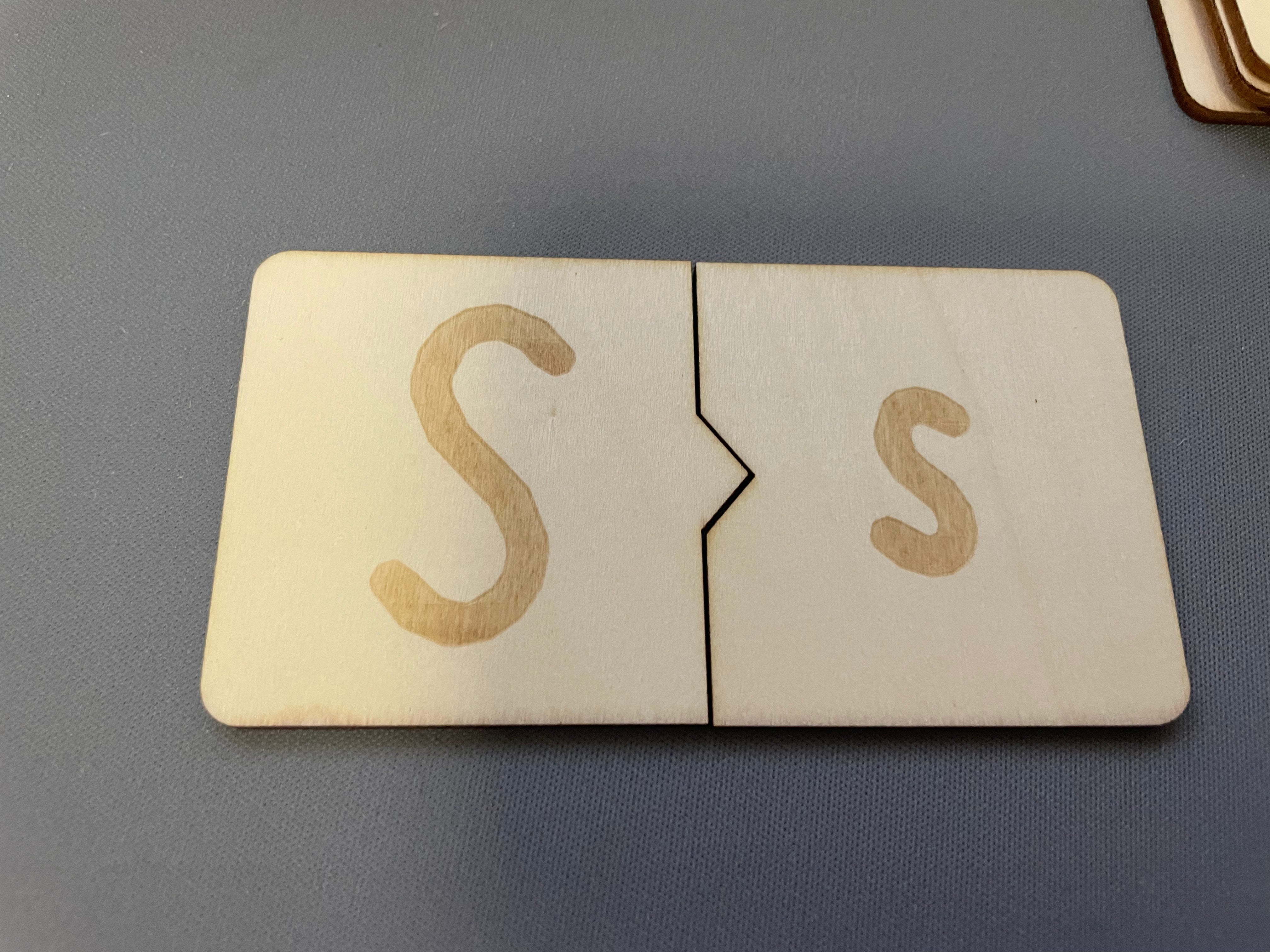 Wooden Letter Tiles - NSW Foundation Font - Puzzle