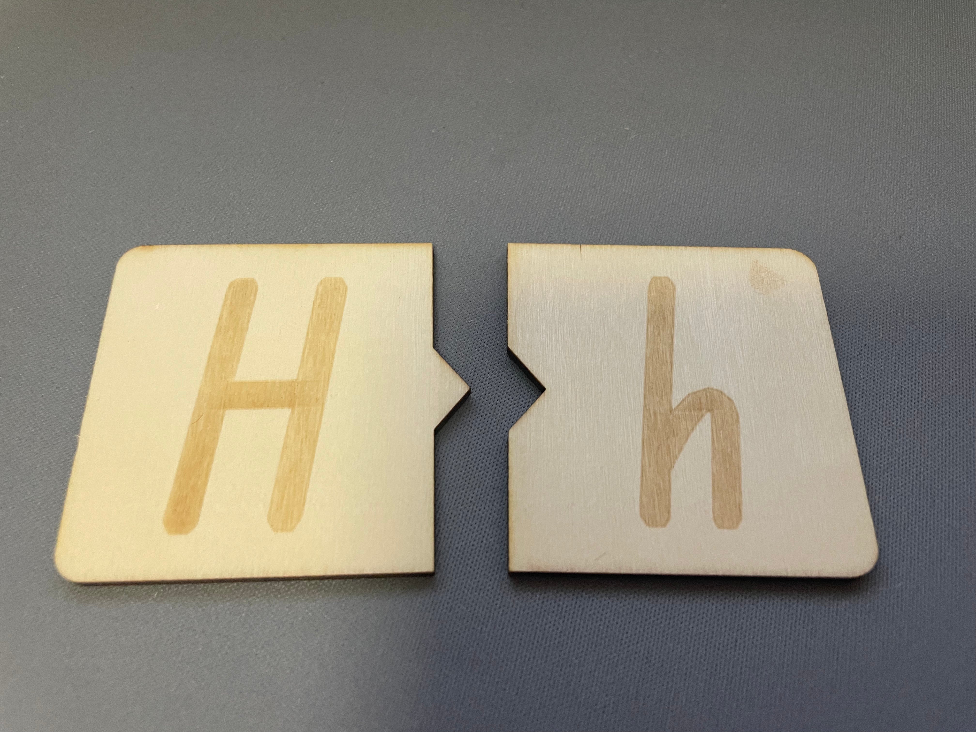 Wooden Letter Tiles - NSW Foundation Font - Puzzle