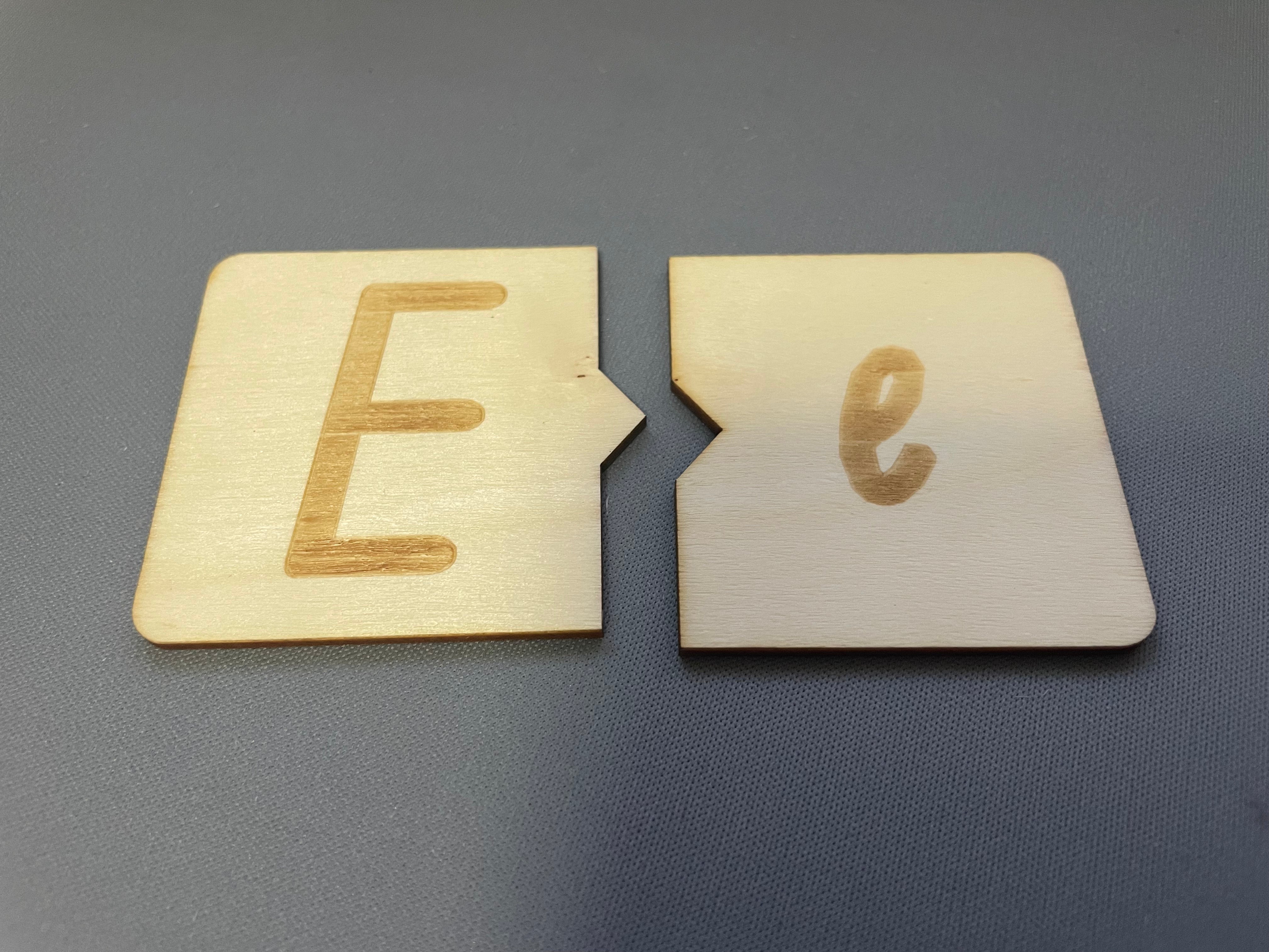 Wooden Letter Tiles - NSW Foundation Font - Puzzle