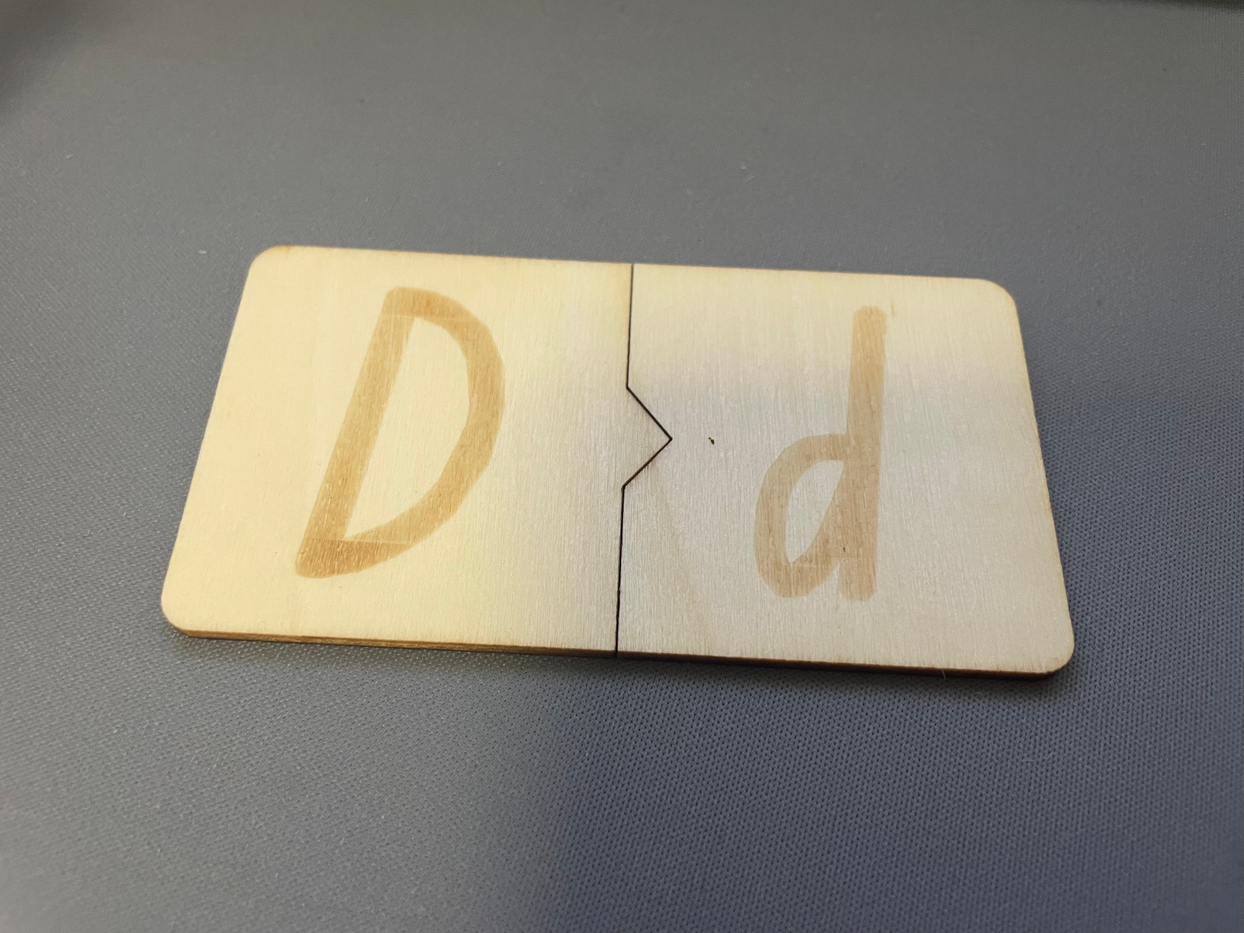Wooden Letter Tiles - NSW Foundation Font - Puzzle